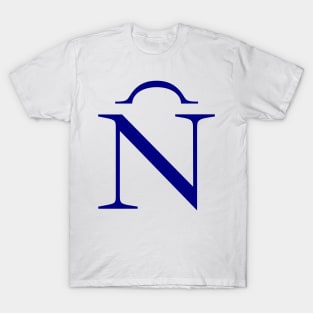 Capital letter eñe in Ibarra Real (blue) T-Shirt